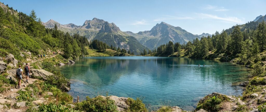 Canicule près de Grenoble : ce lac d’altitude reste à 18°C et attire peu de monde en semaine