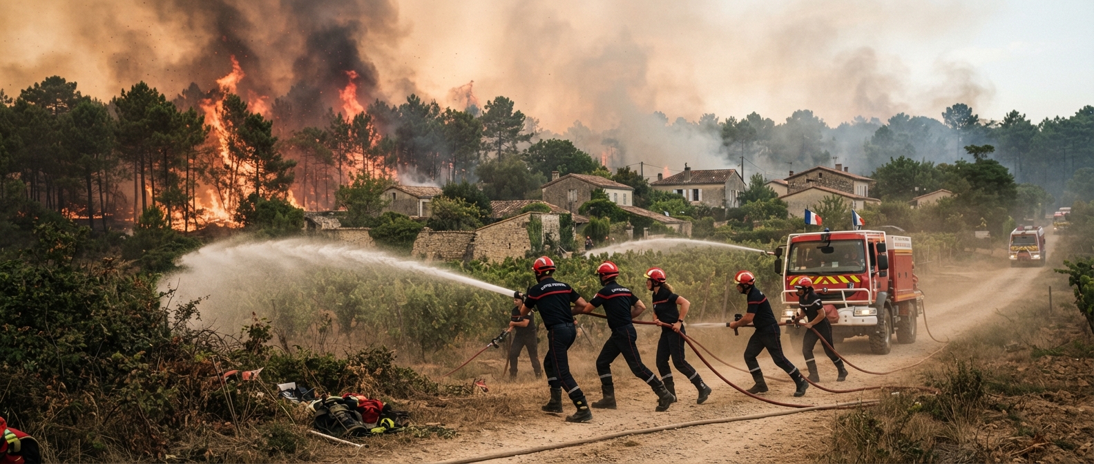 Incendie en Gironde : pourquoi les pompiers ont dû choisir certaines zones à protéger en priorité