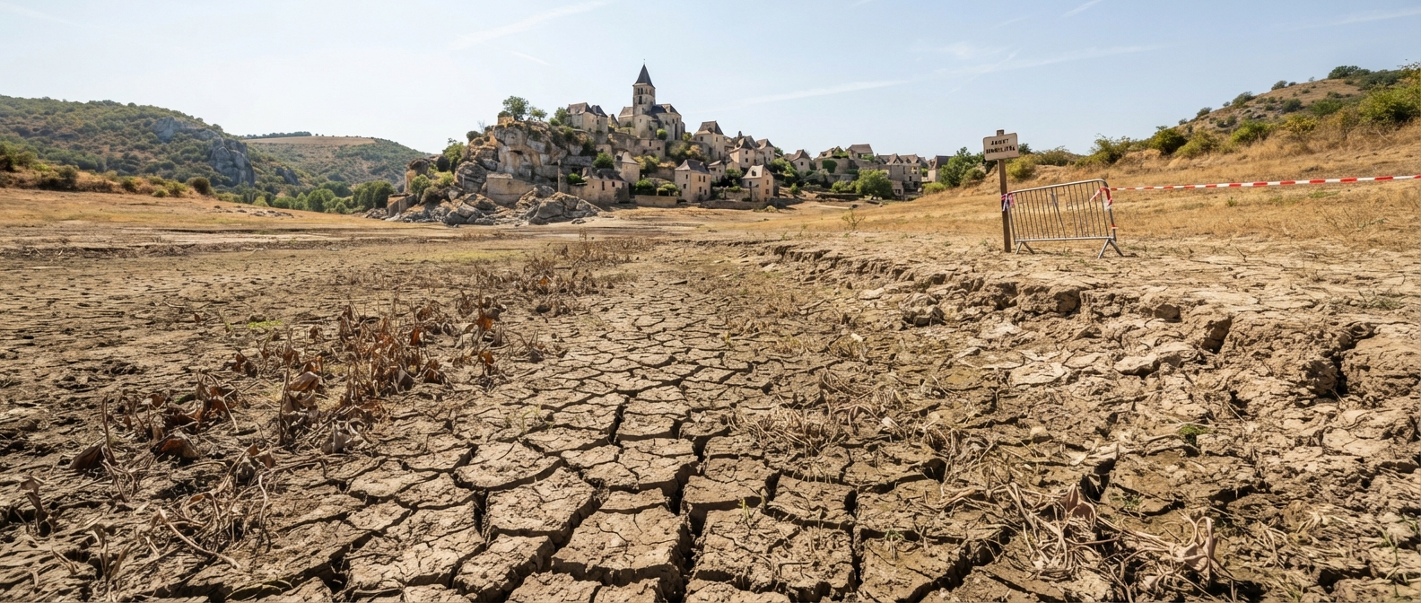 Sécheresse en France : les restrictions d’eau se multiplient dans de nombreuses communes