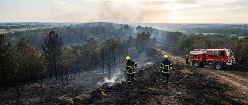 Incendie près de Rennes : le feu de forêt est enfin stabilisé après 200 hectares parcourus