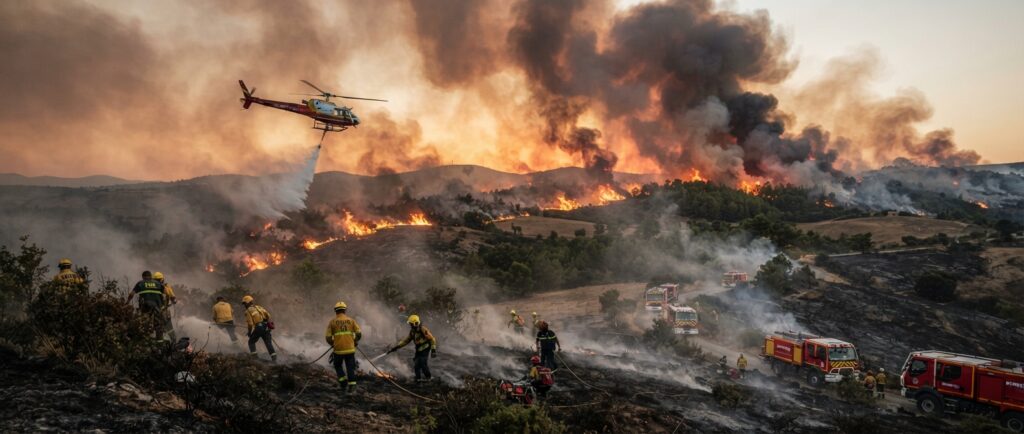 Incendies en Europe : la France, l’Espagne et la Belgique face à une vague de feux sans précédent