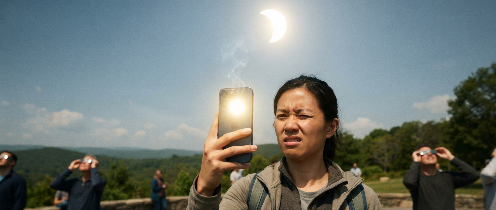 Éclipse solaire du 12 août : pourquoi il ne faut pas la photographier avec son smartphone sans filtre