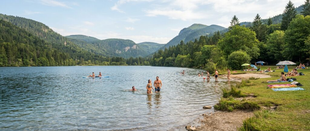 Ce lac des Vosges à 21 °C est l’escapade idéale avant la rentrée : il se vide dès le 20 août